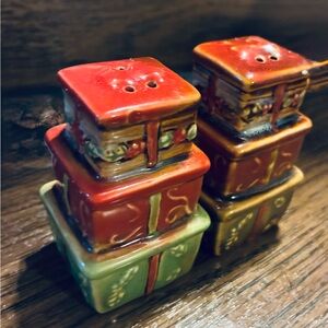 Christmas present presents Salt and Pepper Shakers